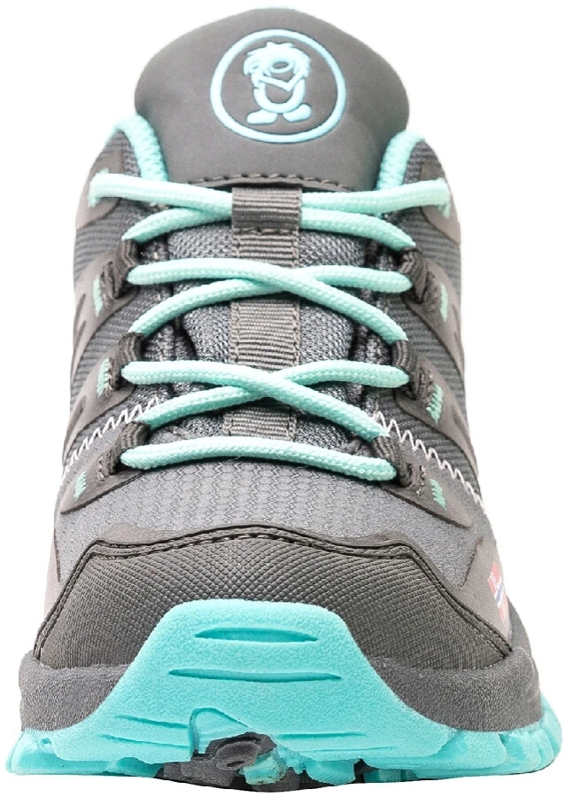 TROLLKIDS Rondane Hiker Chaussures basses Enfant, gris/turquoise 4 TROLLKIDS Rondane Hiker Chaussures basses Enfant, gris/turquoise – Image 4