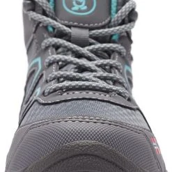 TROLLKIDS Skarvan Hiker Chaussures mi-hautes Enfant, bleu -Chaussures Soldes Boutique trollkids skarvan hiker mid shoes kids anthracite mint 4 4